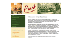 Desktop Screenshot of hotel-aust.de