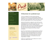 Tablet Screenshot of hotel-aust.de